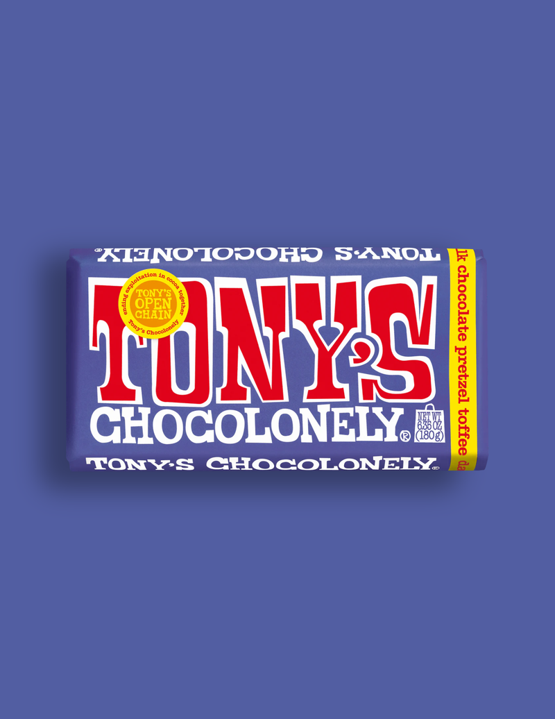 Tony's Chocolonely Dark Milk Pretzel Toffee 42%