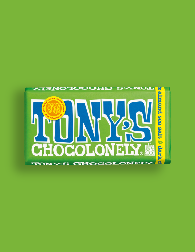 Tony's Chocolonely Dark Almond Sea Salt 51%