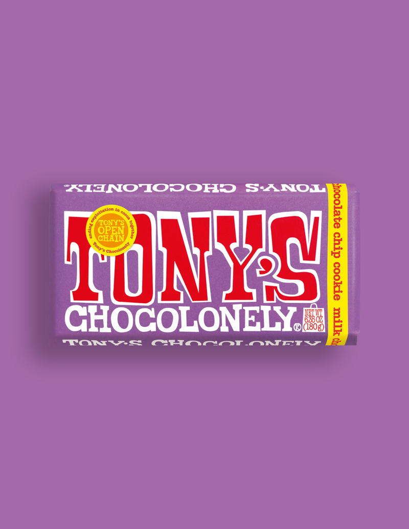 Tony's Chocolonely Milk Chocolate with Chocolate Chip Cookie