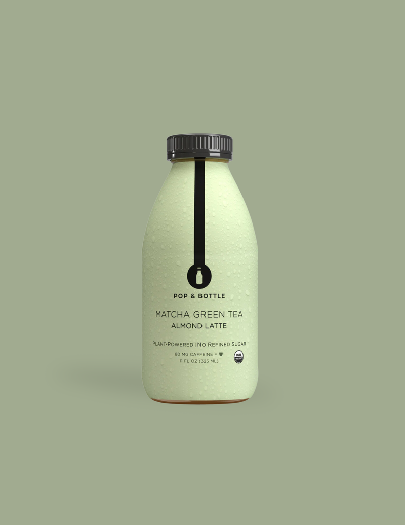 Pop & Bottle Matcha Green Tea Almond Milk Latte